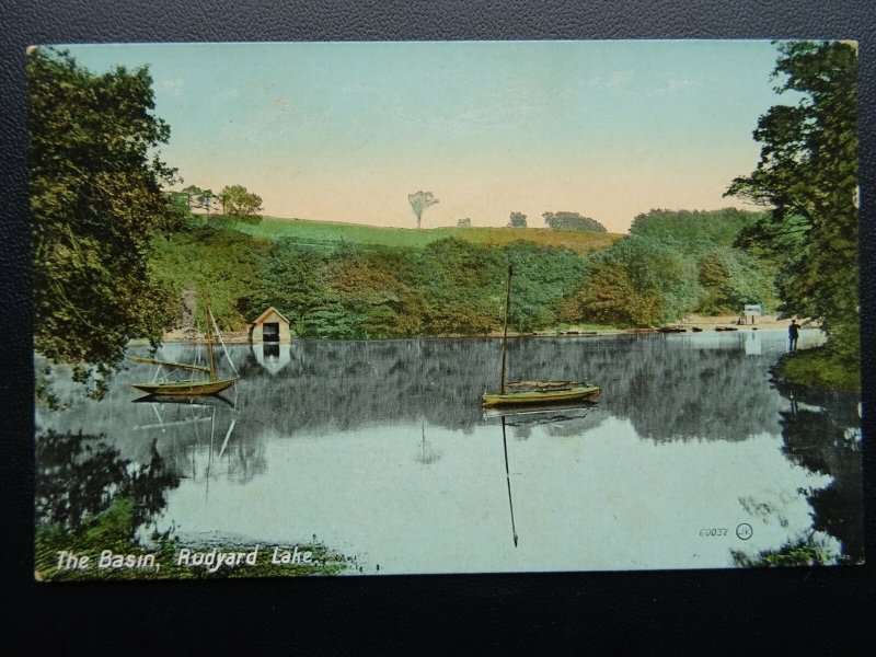 Staffordshire Leek RUDYARD LAKE The Basin c1907 Postcard by Valentine 60037