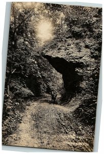 1907-15 Hanging Rock Bainbridge OH Rppc Real Photo Postcard Horse Buggy 