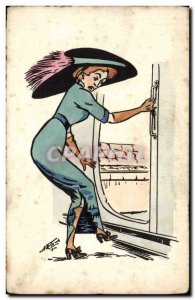 Old Postcard Fantasy Illustrator Woman
