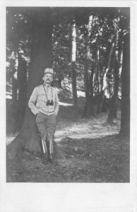 Lot129 kracow poland military real photo Krakow soldier in the forest