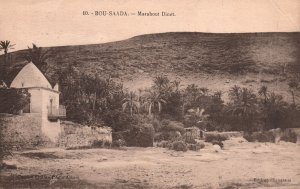 VINTAGE POSTCARD ALGERIA BOU SAADA AND THE MARABOUT DINET MAILED c. 1910