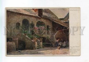 528062 Stefan SIMONY old farm Yard AUSTRIA Vintage postcard