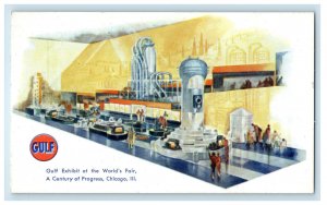 c1930s Gulf Exhibit at the World's Fair A Century of Progress IL Postcard 