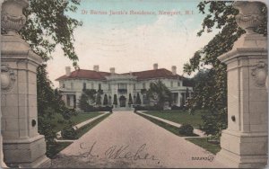 Postcard Dr Barton Jacob's Residence Newport Rhode Island 1909