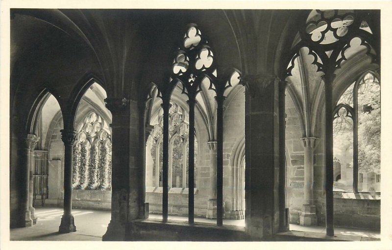 Postcard Germany maulbronn durchblick zum kapitelsaal architecture gothic