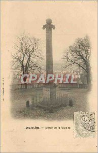 Postcard Old Angouleme Way Column (map 1900)