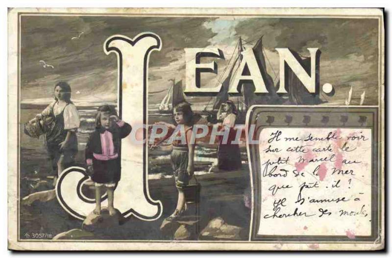 Old Postcard Jean Surname