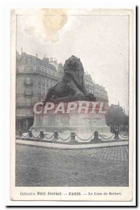 Paris Old Postcard The Lion of Belfort