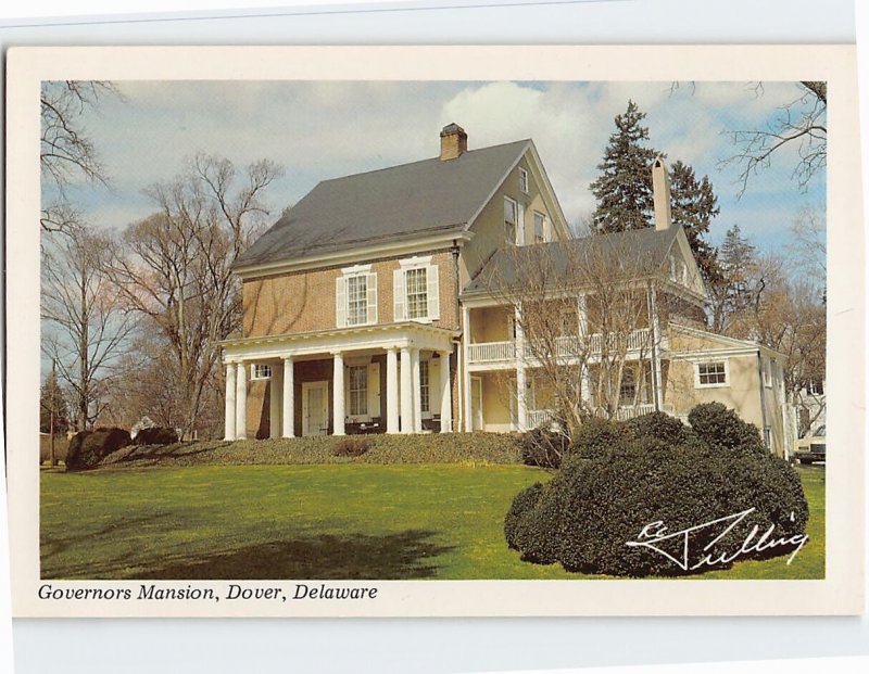 Postcard Governor's House, Dover, Delaware