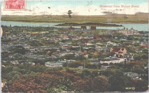 Canada Montreal From Mount Royal Vintage Postcard 09.47