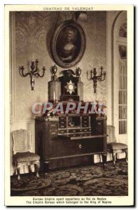 Old Postcard Chateau de Valencay Empire Office that belonged to the King of N...