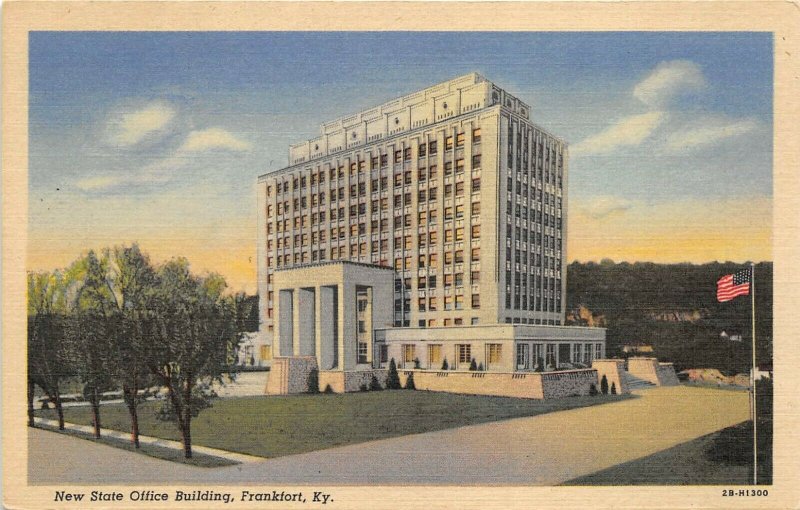 Frankfort Kentucky 1940s Postcard New State Office Building