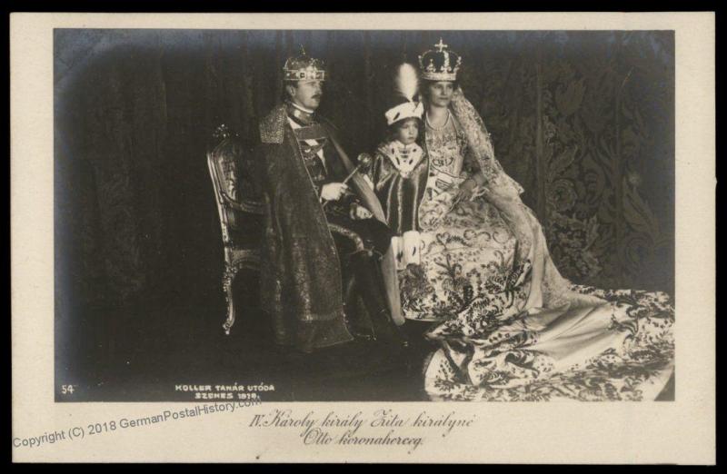 Austria WWI Hungary Kaiser Karl Franz Josef Successor Wife Zita Son Otto R 79699