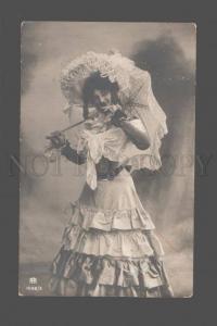 3079389 Glamour Fashionable Lady w/ Sun UMBRELLA vintage PHOTO