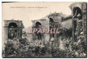 Old Postcard Aix en Provence Monument Interior Sec