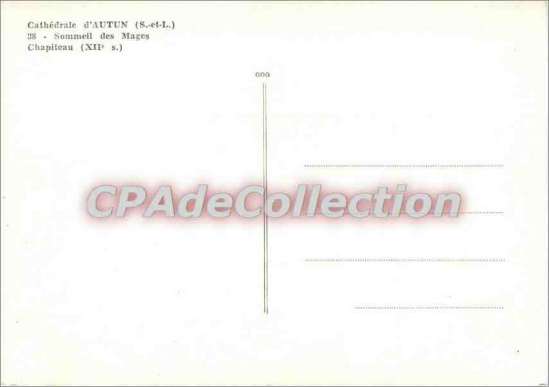 Modern Postcard Cathedral of Autun (S & L) Sleep Capital of the Magi (twelfth...