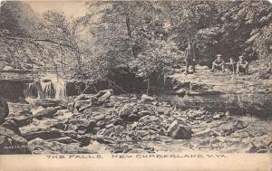 E77/ New Cumberland West Virginia Postcard c1910 The Falls Waterfall Kids 3