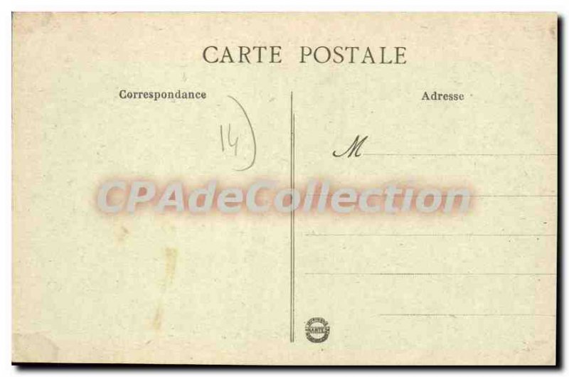 Postcard Old Caen's harbor entrance