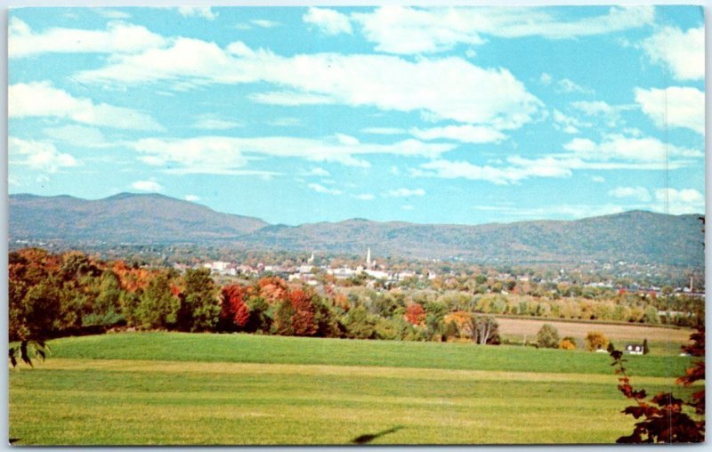 Postcard - A city surrounded by hills with delightful scenery - Rutland, Vermont