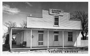 Cochise Arizona Hotel roadside 1950s RPPC Photo Postcard 4773