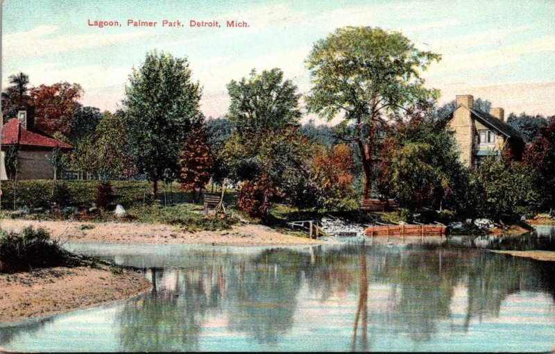 Michigan Detroit Palmer Park The Lagoon 1909