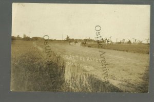 RP c1910 HARNESS RACING Horse Race WOOD AT THE RACES Myrick Trotter Trotting 