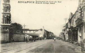 PC CPA SINGAPORE, SOUTH BRIDGE ROAD, Vintage Postcard (b19650)