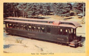 Edaville Massachusetts Parlor Car Rangley Train Chrome Vintage Post ID: 298463