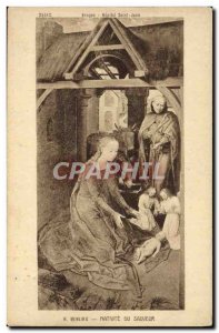 Postcard Old Bruges Hopital Saint Jean De Memling Nativity Savior