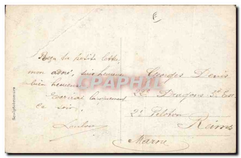 Postcard Old Sculptobromure