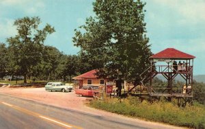 AR, Arkansas  WAGNER'S PANORAMA POINT  Highway 62~50's Cars  ROADSIDE  Postcard