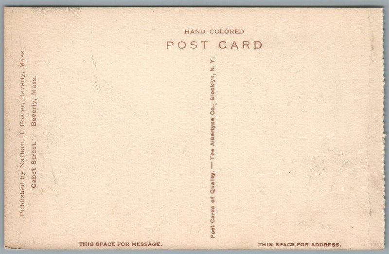 BEVERLY MA CABOT STREET ANTIQUE POSTCARD