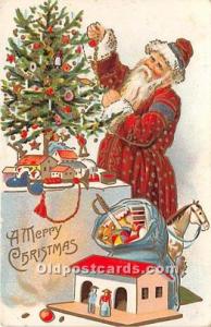 Santa Claus Postcard Old Vintage Christmas Post Card 1909