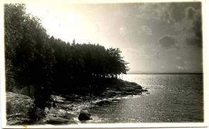 VT - South Hero. Eagle Camp, Lake Champlain Shoreline, Shore Rd. - RPPC