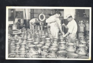 OMAHA NEBRASKA COLD STORAGE COMPANY INTERIOR VINTAGE ADVERTISING POSTCARD