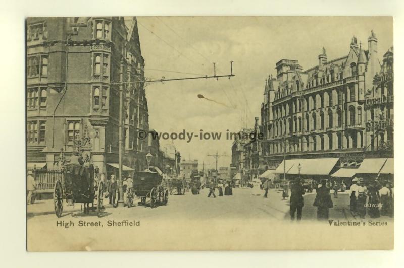 tp5134 - Yorks -  Busy High Street, taken by Boots Chemist, Sheffield - Postcard