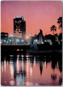 VINTAGE CONTINENTAL SIZE POSTCARD THE CAIRO SHERATON HOTEL & CASINO EGYPT 1970s