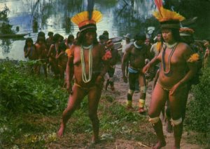 brazil, Xingu Native Indians, Trumai Women Yamoricumá (1982) Postcard