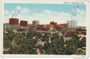 Skyline of Muskogee, Oklahoma, 30-40s