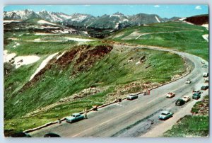 Rocky Mountain Colorado Postcard Tundra Curves On Trail Ridge Road 1957 Vintage