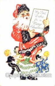 Santa Claus, Christmas  1931 crease left top corner, some corner wear, postal...