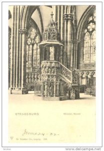 STRASSBURG, Interior, Munster, Kanzel, Alsace, France,00-10s