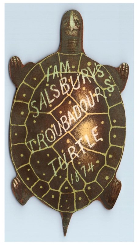 1874 Die-Cut Salsbury's Troubadour's Turtle Fab! #6H