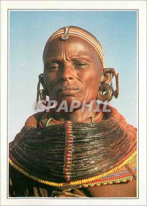 Postcard Modern Female Kenya Samburu