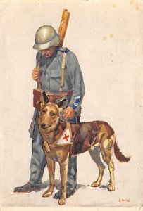 Soldier with a Dog American Red Cross PU Unknown 