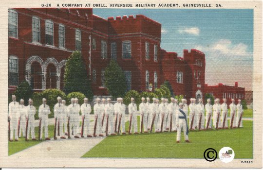 A Company At Drill Riverside Military Academy Gainesville Georgia Postcards