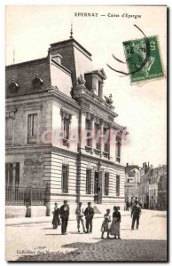 Old Postcard Epernay box of Savings