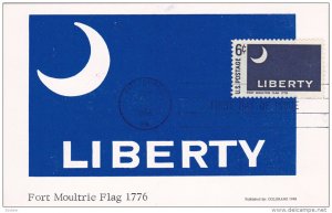 USA : Fort Moultrie Flag & Stamp , 1968