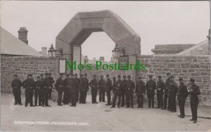 Devon Postcard - Dartmoor Prison, Princetown. Prison Warders    RS36241