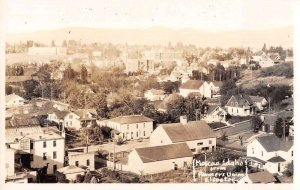 Moscow Idaho View from Farmers Union Elevator Real Photo Postcard AA17156